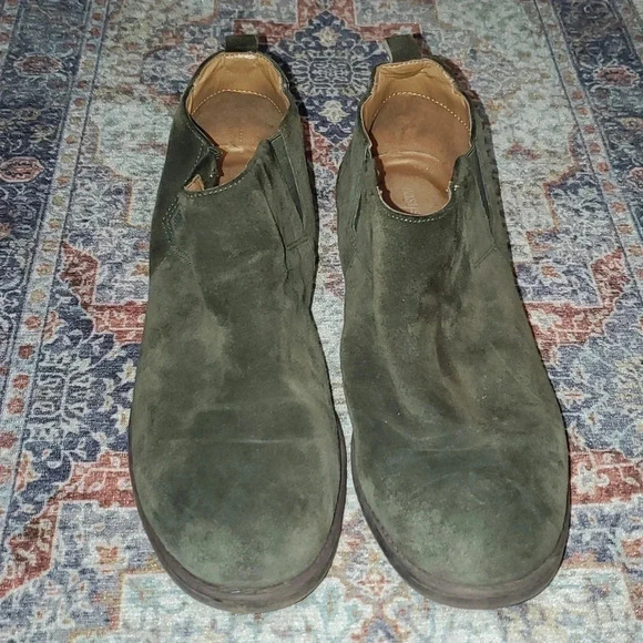 Easy Spirit Shoes - Easy Spirit Green Suede Ankle Boot Slip On Size 10.5